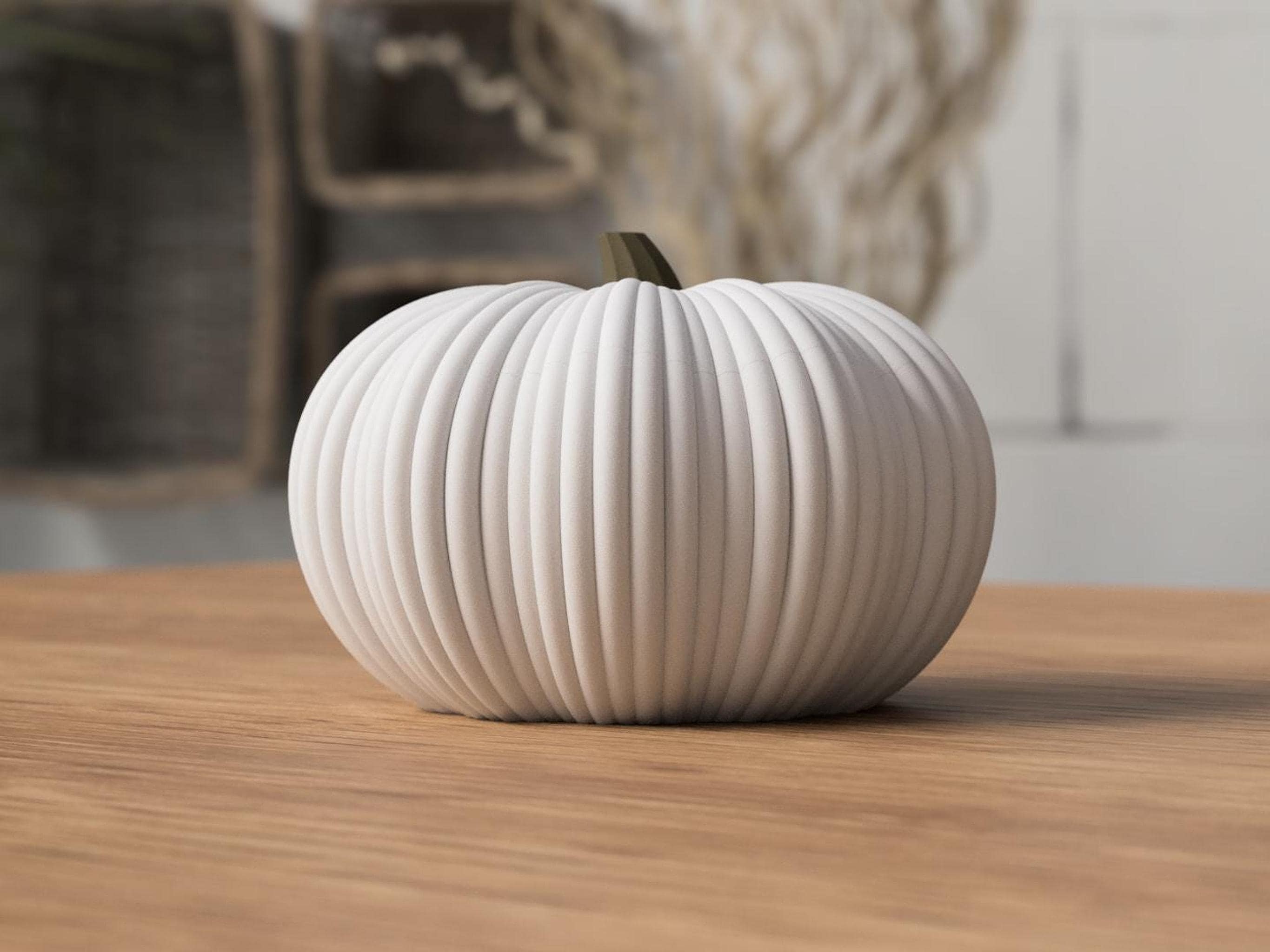 Ribbed Pumpkin Bowl with Lid, Modern Fall Decor, Pumpkin Candy Bowl, Autumn Home Decor, Decorative Storage Container – photo 17